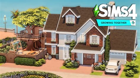 The Sims 4 Growing Together: Huge Family Home l Speed Build - YouTube