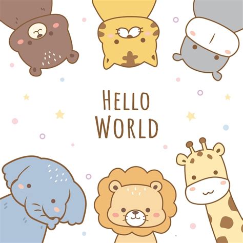 Baby Animals Cartoon Background