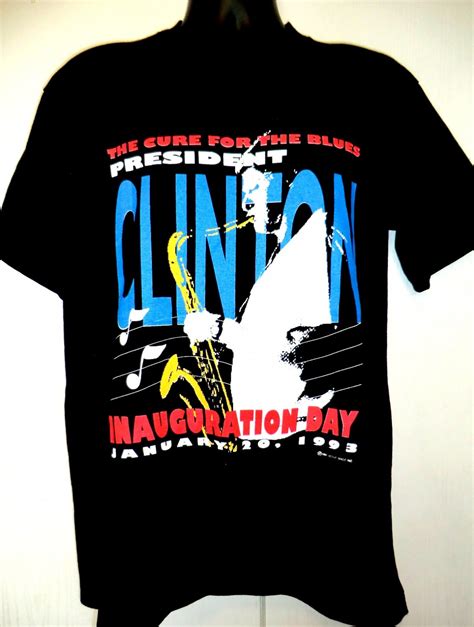 Rare Vintage Bill Clinton Inauguration Day T-Shirt Size Large January ...