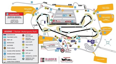 Barber Motorsports Park Map