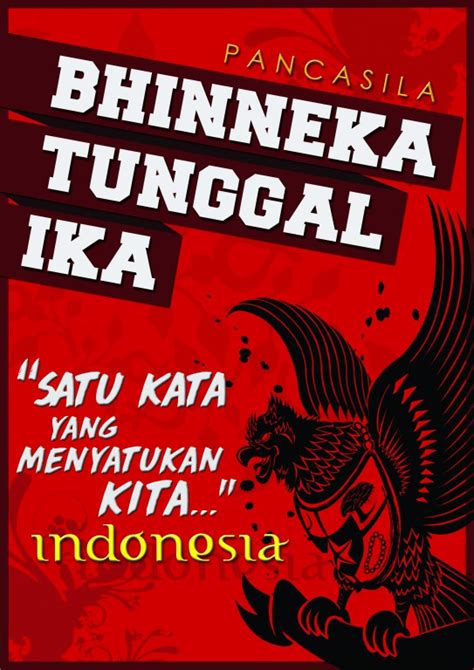 Simple and Unique Design: Bhinneka Tunggal Ika Poster