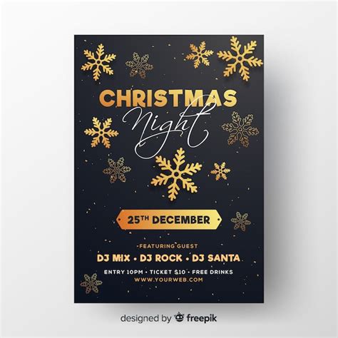 Free Vector | Christmas party banner