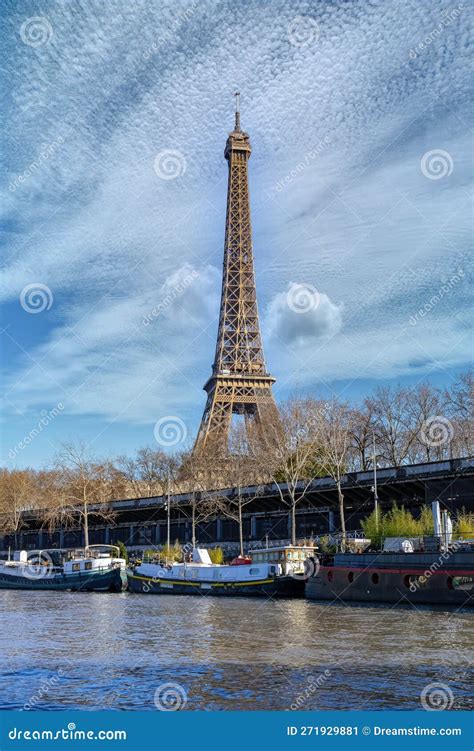 Paris, the Eiffel Tower stock image. Image of autumn - 271929881