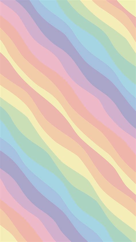 Phone Wallpaper. 'Rainbow pastel wave' | Fondos de pantalla de iphone ...