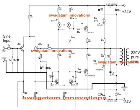 Simple Pure Sine Wave Inverter Circuit - 500 Watt Pure Sine | Circuit ...