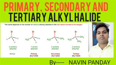 Primary Secondary and Tertiary Alkyl Halide / Classification of Alkyl ...