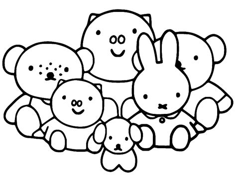 Miffy Coloring Pages Printable for Free Download