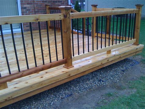 Wood And Metal Deck Railing | Home Design Ideas