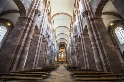 Germany, Speyer, Interior of Speyer Cathedral – Stockphoto