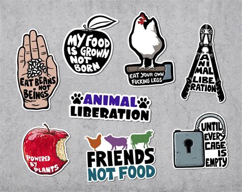 Veganism Sticker Pack 2 Vegan Bundle Coupon Veganism - Etsy