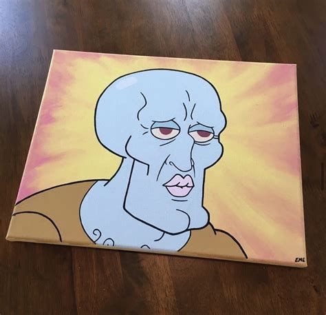 Beautiful Squidward Painting (again) by artworkbyevie on DeviantArt