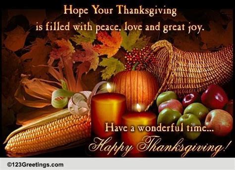 Thanksgiving Cards, Free Thanksgiving Wishes, Greeting Cards | 123 ...