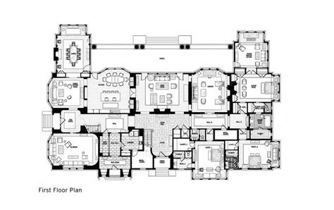 Floor plans, Mansion floor plan, Vintage house plans