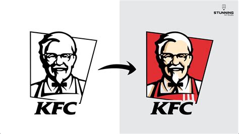 How To Draw Kfc Logo In Illustrator Vector Art Tutorial Stunning | The ...