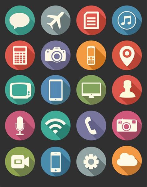 Vector flat psd icons free download – Artofit