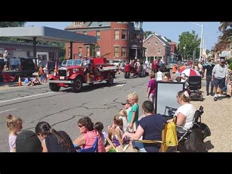 old fire trucks and older cars parade in Pennsylvania - YouTube