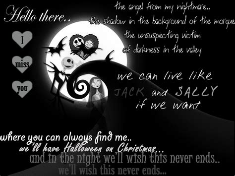 Jack And Sally Nightmare Before Christmas Quotes. QuotesGram