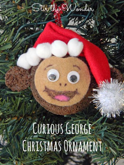 Curious George Christmas Ornament Craft | Stir The Wonder