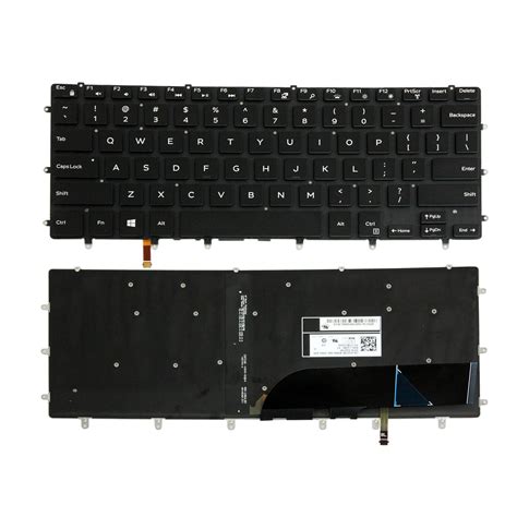 New Keyboard Fit For Dell XPS 15 9550 9560 15BR US Layout With Backlit ...