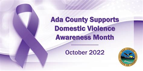 October is Domestic Violence Awareness Month - Ada County