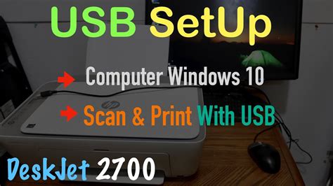 HP DeskJet 2700 USB SetUp Computer Windows 10, Scanning & Printing ...