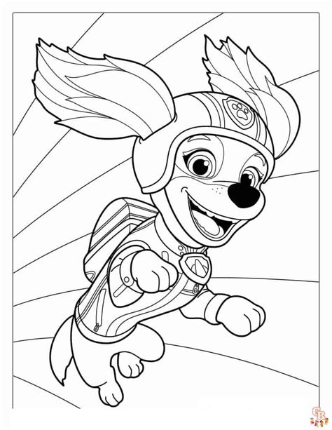 Paw Patrol Skye Coloring Pages Free