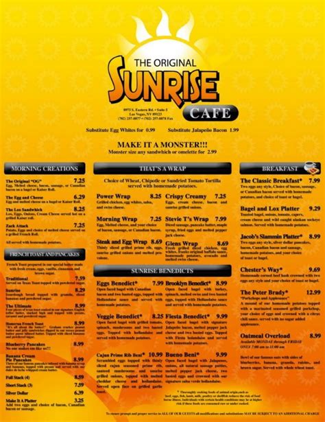 The Original Sunrise Cafe Breakfast Lunch - Travelivery®