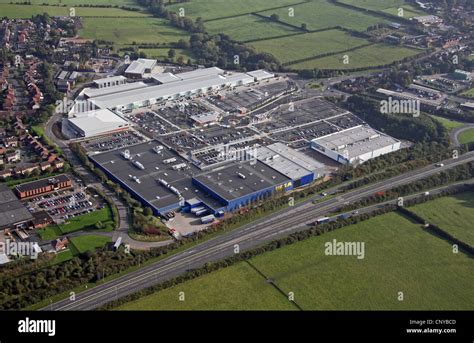 Aerial view of Giltbrook Shopping Park Stock Photo - Alamy