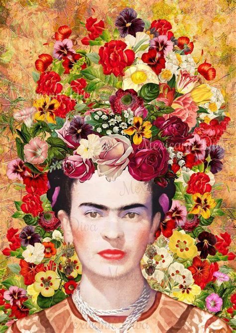 Frida Kahlo digital collage Instant download 1 jpg printable digital ...