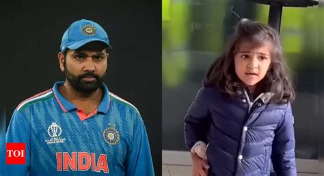 Rohit Sharma: Watch: Rohit Sharma's daughter Samaira's adorable video ...