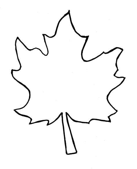 Large Leaf Template | Leaf coloring page, Leaf template, Fall leaf template