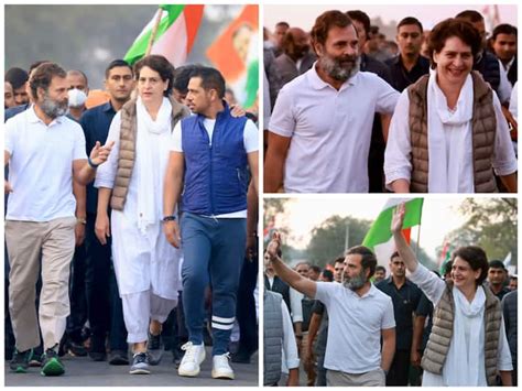 Priyanka Gandhi, Husband Robert Vadra Join Rahul Gandhi Led Bharat Jodo ...