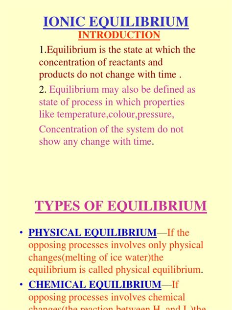 Ionic Equilibrium-Study Material | PDF | Ph | Electrolyte