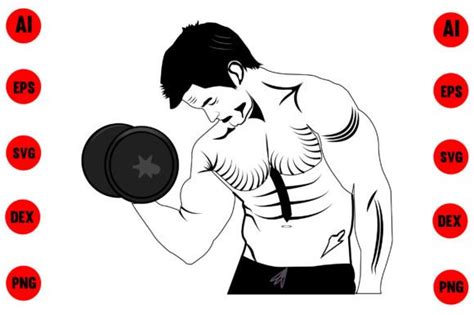 Best Bodybuilder Vector Graphic by Click to Buy · Creative Fabrica