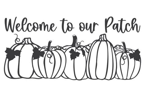 Pumpkin Patch Clip Art Black And White