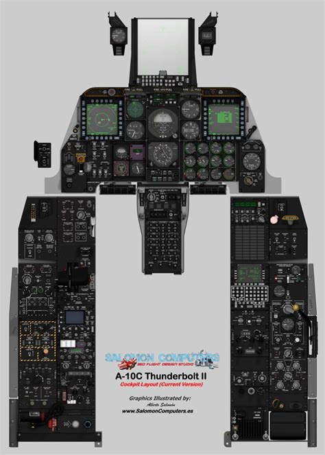 A 10 Cockpit View Cockpit aircraft a10 warthog airplane ww2 fighter ...