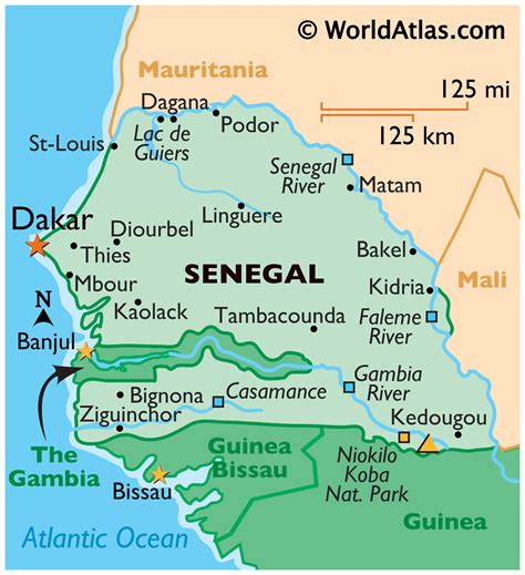 Geography of Senegal, Landforms - World Atlas