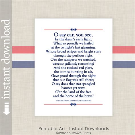 Star Spangled Banner Lyrics