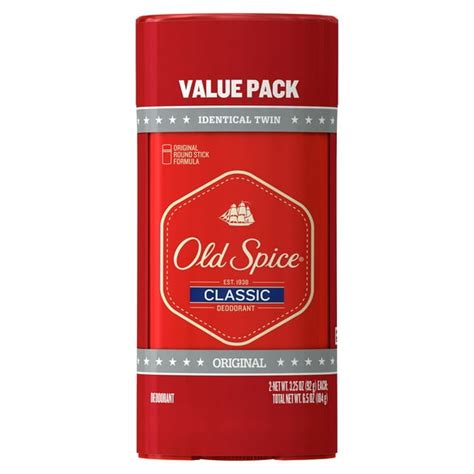 Old Spice Classic Original Scent Deodorant for Men, 3.25 oz, Twin Pack ...