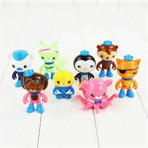 8 Pcs/Set The Octonauts Figures Octo Crew Pack Playset Action Figure ...