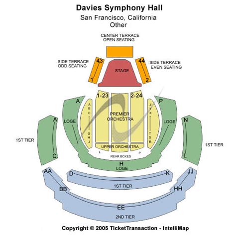 Davies Symphony Hall Seating Chart | Davies Symphony Hall