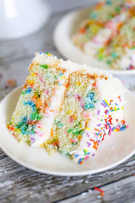 Rainbow Sprinkle Cake - The Baking ChocolaTess