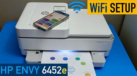 HP Envy 6452e WiFi Setup, Connect To Home Wireless Network For Scanning ...