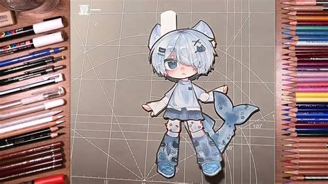 HOW TO MAKE PAPER DOLL GACHA CLUB | DIY | Draw so easy Anime - YouTube