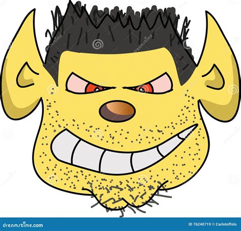 Bad guy stock vector. Illustration of evil, ugly, personality - 76240719