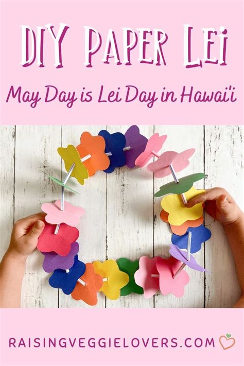 Kids' Paper Lei May Day Craft in 2024 | Holiday crafts for kids, Luau ...