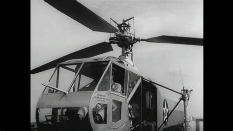 FIRST PUBLIC FILM OF ARMY HELICOPTER - SIKORSKY XR-4 (1942) - YouTube