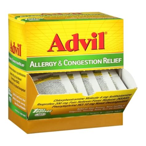 Advil Allergy & Congestion Relief 1ct Pack - CB Distributors, Inc.