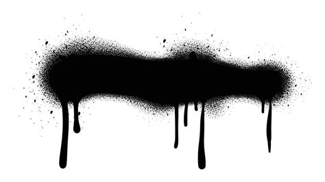 Abstract grungy graffiti black spray paint banner 26166090 Vector Art ...