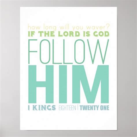 follow Him bible verse print | Zazzle